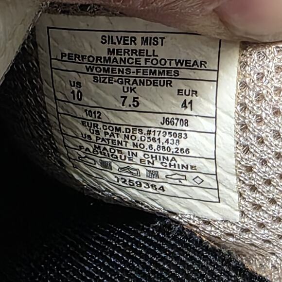 Merrell Women’s Sz 10 Primo Breeze Moc Silvermist Mesh Slip-On Clog Slide Shoes - Picture 7 of 8